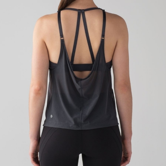 lululemon athletica Tops - Lululemon Slate Grey Revitalize Tank Top